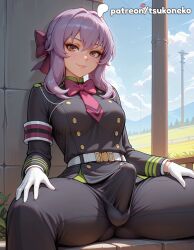 hiiragi shinoa from owari no seraph by tsukoneko