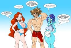 1boy 1boy2girls 2girls 2girls1boy abs absurd_res aeolus06 aged_up animal_humanoid ass big_ass big_breasts big_butt bikini bikini_bottom bikini_top bite biting_lip biting_own_lip blue_body blue_eyes blue_skin blush blushing breasts brown_hair bulge bulge_through_clothing butt chelsea_(ruby_gillman) chelsea_van_der_zee cleavage clothing crossover curvy_female curvy_figure curvy_humanoid dialogue dreamworks eastern_and_western_character erect_penis erection erection_under_clothes erection_under_clothing female ffm ffm_threesome genitals green_eyes group hair hi_res himbo hourglass_figure hourglass_figured_female hourglass_figured_humanoid huge_breasts huge_bulge huge_cock huge_penis human humanoid interspecies kingdom_hearts kraken light-skinned_male long_penis male male/female mammal marine marine_humanoid merfolk mff mff_threesome muscular muscular_human muscular_male oblivious pecs penis pseudo_hair red_hair ruby_gillman ruby_gillman,_teenage_kraken sideass sora sora_(kingdom_hearts) speech speech_bubble split_form square_enix swimming_trunks swimsuit swimwear teasing tentacle tentacle_hair tentacles text_bubble thick thick_ass thick_hips thick_legs thick_penis thick_thighs trio two-piece_swimsuit underboob universal_studios voluptuous voluptuous_female wide_hips wide_thighs