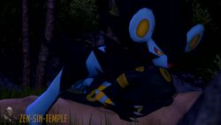 1girls 2boys 3d anal anal_penetration animated bestiality double_penetration feral luxray no_sound pokemon pokemon_(species) pokephilia source_filmmaker tagme umbreon vaginal_penetration video zensintemple