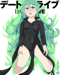 1girls female female_only full_body green_eyes green_hair kyouno_natsumi long_hair natsumi sheong_wong solo tagme tatsumaki_(cosplay)