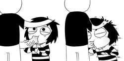 oral sarah's_scribbles sarah_andersen striped_shirt webcomic