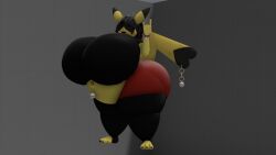 bbw big_ass big_breasts breasts bubble_butt huge_ass huge_breasts kingofthekabuto overweight pikachu pokémon_(species) pokemon pokemon_(species) queenofthekabuto thick_thighs wide_hips