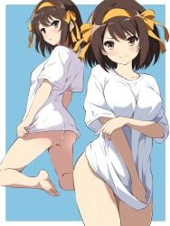 ass borgbutler bottomless shirt_only suzumiya_haruhi suzumiya_haruhi_no_yuuutsu tagme