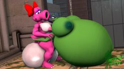 16:9 2021 3d 3d_(artwork) accessory anthro areola artist_logo artist_name balls belly belly_expansion big_areola big_balls big_belly big_breasts big_nipples birdo birdo_(character) blue_eyes bodily_fluids bow_(feature) bow_ribbon breasts building cape clothing colored crossover cum cum_inside cumflation digital_media_(artwork) duo electronic_arts elemental_creature elemental_humanoid expansion eyelashes female flora_fauna genital_fluids genitals green_areola green_body green_hair green_nipples green_shadow green_shadow_(pvz) gynomorph gynomorph/female hair hair_accessory hair_ribbon hairbow hand_on_another's_leg hand_on_leg holding_leg hood huge_areola huge_balls huge_belly huge_breasts humanoid hyper hyper_balls hyper_belly hyper_breasts hyper_genitalia hyper_inflation inflation inside intersex intersex/female kennythebobcat larger_gynomorph larger_intersex logo looking_at_another looking_up mario_(series) muscular muscular_female navel nintendo nipples not_furry outie_navel peashooter_(pvz) penetration pink_areola pink_body pink_nipples pink_tail plant plant_hair plant_humanoid plants_vs._zombies plants_vs._zombies_heroes popcap_games pseudo_hair purple_cape purple_clothing purple_hood purple_mask red_bow ribbons sex shaded siphon_(anatomy) size_difference smaller_female source_filmmaker_(artwork) tail vaginal_penetration white_balls widescreen