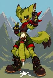 ai_generated anthro blush carol_tea civitai cum feline female female_protagonist freedom_planet freedom_planet_2 futanari looking_at_viewer vahnxdyne7 video_games wildcat