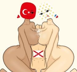 1boy 1boy2girls 2girls 2girls1boy big_breasts big_penis breast countryhumans countryhumans_girl double_paizuri enjoying flawsystyle france france_(countryhumans) french_empire french_empire_(countryhumans) hearts_around_head history love ottoman ottoman_empire ottoman_empire_(countryhumans) paizuri penis penis_in_breasts spain spain_(countryhumans) spanish_empire_(countryhumans) turkey turkey_(countryhumans) turkish turkish_flag