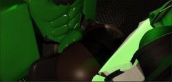 1boy 1girls 3d ass ass_focus big_ass cometrr34 dark_skin green_skin panties roblox robloxian rubbing_penis_on_ass source_request tagme