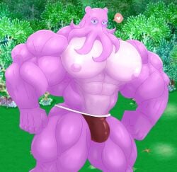 bara biceps buff bulge_under_clothes muscle muscles muscular muscular_male my_singing_monsters octopus pecs shellbeat thong