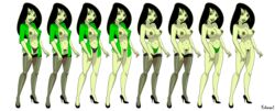 1girls artist_name bare_shoulders barefoot big_breasts black_hair black_panties breasts busty cleavage coat curvy disney erect_nipple erect_nipples eyeliner eyeshadow female female_only fnbman footwear front_view green_eyes green_lipstick green_nipples green_panties green_skin hairy_pussy half-dressed half_dressed high_heels hourglass_figure human innie_pussy kim_possible legwear lingerie lipstick long_hair looking_at_viewer makeup naked naked_footwear naked_heels naked_stockings naked_thighhighs nipples no_bra nude open_coat open_mouth panties partially_nude pubes pubic_hair pussy see-through shadow shego shiny shiny_skin simple_background solo standing stockings text thighhighs thong topless underwear voluptuous white_background wide_hips