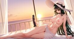 ai_generated cloth fubuki green-eyes nude tagme