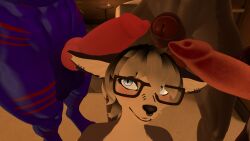 1girl3futas 3d anthro biped canid canine cum delilahgrey female female_only fur furry furry_female futanari mammal pierced_ears pierced_nipples piercing solo surrounded_by_penises vr vr_media vrchat_avatar vrchat_model vrchatmedia wolf wolf_girl