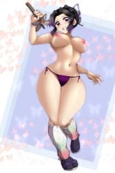 1girls big_boobs big_breasts big_tits boobs breasts demon_slayer female hourglass_figure huge_boobs huge_breast huge_tits kimetsu_no_yaiba kochou_shinobu large_boobs large_breasts large_tits m.i.y massive_boobs massive_breasts massive_tits navel nipples no_bra thick_thighs thighs tits woman
