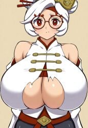 1girls absurd_res ai_generated belly belly_button big_breasts breasts camel_toe child_bearing_hips civitai cleavage collarbone covered_nipples female glasses high_heels highres large_breasts nintendo purah purah_(tears_of_the_kingdom) skin_tight solo tears_of_the_kingdom the_legend_of_zelda thighhighs wide_hips wonren1010687