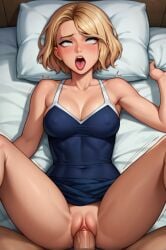 ai_generated anime anime_girl blowjob cum girl gwen_stacy gwen_stacy_(spider-verse) hentai lewd naked naked_female nsfw porn sex spider-gwen spider-man spider-man_(series) spiderverse
