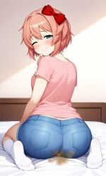 ai_generated ass big_ass doki_doki_literature_club fart fart_fetish farts sayori sayori_(doki_doki_literature_club)