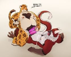 2025 5:4 abs after_orgasm anthro arm_tuft aroused avian avian_feet barazoku belly belly_hair biceps bodily_fluids body_hair brown_hair chest_hair cum cum_drip cum_on_belly cum_on_body cum_on_ground deltoids dialogue dripping duo elbow_tuft erection feather_hair feathers felid forearm_muscles frottage genital_fluids genitals gryphon hair hi_res jaguar looking_at_viewer looking_pleasured lying male male/male mammal musclegut muscular muscular_arms muscular_legs muscular_thighs mythological_avian mythological_creature mythology nastybearz navel neck_hair nipple_piercing nipples offering_sex offering_to_viewer on_back pantherine pecs penetrable_sex_toy penetrable_sex_toy_insertion penile penis piercing pseudo_hair pubes reclining sex sex_toy simple_background slightly_chubby straddling thick_thighs triceps tuft white_background
