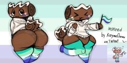 1boy anthro big_ass big_butt blush bubble_butt cake caked_up cosmo_(dandy's_world) cuntboy cute cute_male dandy's_world dandys_world fat_ass fat_butt femboy femboy_only food food_creature food_humanoid gay gay_flag gay_male gay_pride_colors male male_only object_head pussy roblox roll_cake snashill swiss_roll thick_ass thick_thighs