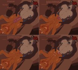absurd_res anal anthro anus ass balls bear big_butt blush bodily_fluids bound brown_bear brown_body brown_fur clothing cum deep_penetration digital_media_(artwork) duo filled_belly full_nelson full_nelson_(legs_held) fur genital_fluids genitals hazen hi_res male male/male male_penetrated male_penetrating male_penetrating_male mammal mertvykhcrows nude open_mouth penetration penile penis pixel_(artwork) sex shikuna simple_background stomach_bulge text ursine