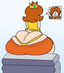 1girls ass ass_bigger_than_head big_ass brown_hair female female_only highleg huge_ass large_ass mario_(series) panties princess_daisy shorts teaset_haliley thick_ass thick_thighs thighs thong voluptuous voluptuous_female whale_tail
