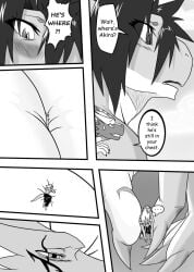 2boys abs amelia(ryuakira) big_breasts breasts dnapalmhead dnapalmhead(character) dragon female huge_breasts hyper_breasts large_breasts male muscles muscular muscular_male ryuakira(character)
