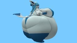 1girls 3d 3d_(artwork) 3d_background 3d_model 3d_render anthro anthro_female anthro_focus anthro_only bbw belly_overhang big_belly big_breasts bikini blue_fur breasts breasts_bigger_than_head chubby cleavage eeveelution fat fat_anthro fat_belly fat_female female female_anthro female_focus female_only furry furry_female furry_only glaceon golden_bikini hailey_beaumont huge_breasts innie_belly_button innie_navel kingofthekabuto massive_belly no_humans no_visible_genitalia no_visible_nipples obese obese_anthro obese_female oc original_character overweight overweight_anthro overweight_female pokemon pokemon_(species) queenofthekabuto solo solo_female tagme thick_thighs white_fur wide_hips