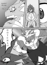2boys abs biceps dnapalmhead dnapalmhead(character) dragon male muscles muscular muscular_arms muscular_legs muscular_male muscular_thighs pecs ryuakira(character)
