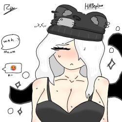 black_bra blush bra chest rimuh roblox roblox_avatar robloxian vietnamese white_hair