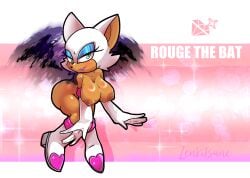 bat big_areola big_ass big_breasts big_thighs breasts female female_only flying fuck_me_eyes furry large_breasts large_tits naked naked_female rouge_the_bat sonic_(series) sonic_the_hedgehog_(series) zenkitsune_(artist)