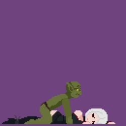 2d 2d_(artwork) 2d_animation animated big_ass big_breasts black_dress cum cum_in_pussy cum_in_pussy cum_inside ejaculation ejaculation_while_penetrated from_behind game_cg goblin goblin_male hentai_game impregnation_risk laying_on_stomach lingerie long_boots nubeedev pixel_(artwork) pixel_animation pixel_art rape red_eyes risky_sex tagme tied_legs tied_up vampire vampire's_knight vampire_girl video white_hair x-ray