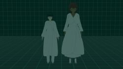 1boy 1boy1girl 1girls ankle_socks anklehighs big_breasts blender blue_nails boyfriend-girlfriend breasts closed_eyes clothed clothing couple cute dark-skinned_female dark_lighting dress experiment female femboy freckles glasses grey_hair grid_background happy hips huge_breasts hypnosis joshua_gray_(mintyboi) koikatsu light-skinned_male long_hair male mind_break mind_control mintyboi nail_polish no_sex older_female pajamas pants purple_nails red_hair robe safe safe_for_work samantha_hubbard_(mintyboi) science_fiction shirt short_hair shorter_male socks spiky_hair standing taller_girl thick_thighs thighs white_clothing white_dress white_pants white_robe white_shirt white_socks wide_hips younger_male