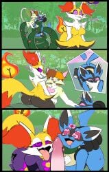 2025 absurd_res anthro apode black_body black_fur black_latex blue_body blue_fur bodysuit braixen breasts brown_hair chest_spike clothing coiling comic davidthewolfx10 domestic_cat draconcopode elemental_creature featureless_breasts felid feline felis female fire flora_fauna fluffy fluffy_tail fur generation_4_pokemon generation_6_pokemon genitals green_body green_fur grinding group hair hand_spike heart_eyes heart_symbol heterochromia hi_res hypnosis lamia latex latex_bodysuit latex_clothing latex_skinsuit leaf leaf_tail legless lucario male male/female male/male mammal mind_control multicolored_body multicolored_fur multicolored_hair nintendo nude nude_anthro nude_female nude_male orange_body orange_fur orange_hair penis pink_eyes plant pokemon pokemon_(species) purple_eyes razz_(boxidle) reptile ringed_eyes scalie scarlett_(boxidle) serpentine skinsuit snake spice_spells spikes spikes_(anatomy) spiral_eyes split_form tail tail_around_neck tail_motion tailwag tan_body tan_fur tight_clothing tongue tongue_out trio two_tone_hair white_body white_fur yellow_body yellow_fur