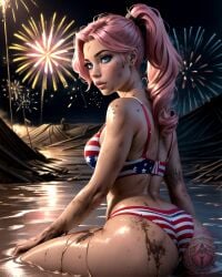 ai_generated ass dirty dirty_girl female female_only mud muddy nai_diffusion original sideboob solo stable_diffusion tagme