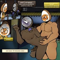 angry_face cum cum_in_ass cum_inside dandy's_world eggson_(dandy’s_world) eggson_the_egg eggson_the_egg_(dandy's_world) faggot fat_ass fat_butt fat_man gay male male/male male_only rodger_(dandy's_world) sex sex_from_behind