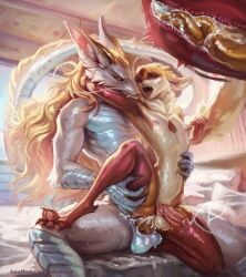 absurd_res anthro digital_media_(artwork) disonti dragon duo furry hi_res hybrid invalid_tag male male/male mythological_creature mythological_scalie mythology scalie ych