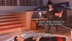 bedroom captions goth_girl grandmastersurgeon laying_down madeline_zoldak meme pumpkinsinclair sacrifice