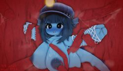 1girls 3d boobs_bigger_than_head breast_grab breasts breasts_bigger_than_head breasts_out constrained dated female fish hat heart-shaped_pupils large_breasts nokomi nokomi_rr34 nude nude_female questionable_consent roblox roblox_studio robloxian self_upload stuck stuck_in_floor tentacle tentacle_rape watermark