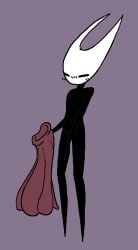 1girls blush breasts covering female gloomy_yeah hollow_knight hornet_(hollow_knight) nude tagme