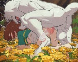 all_fours anthro anthro_penetrating anthro_penetrating_female anthro_penetrating_human anus asriel_dreemurr balls balls_deep bared_teeth barefoot big_balls black_claws black_eyebrows black_horn blush blush_lines bodily_fluids boss_monster_(undertale) bottomless bottomless_female bottomless_human bovid breasts brown_eyebrows brown_hair butterchalk caprine chara_(undertale) claws clitoris closed_eyes clothed clothed/nude clothed_female clothed_human clothed_sex clothing cum cum_in_pussy cum_in_uterus cum_inside curved_horn digitigrade doggy_style duo eye_through_hair eyebrow_through_hair eyebrows feet female female_human female_on_anthro female_penetrated finger_claws fingers flower flower_bed from_behind_position fur genital_fluids genitals green_clothing green_shirt green_t-shirt green_topwear hair hi_res horn human human_on_anthro human_penetrated internal internal_vaginal interspecies knot knotting light_body light_skin long_ears male male/female male_anthro male_on_human male_penetrating male_penetrating_female male_penetrating_human mammal monotone_body monotone_fur monotone_hair monotone_horn monotone_skin muscular muscular_anthro muscular_male nipples nude nude_anthro nude_male open_mouth orgasm orgasm_face penetration penile penile_penetration penis penis_in_pussy perineum pink_clitoris pink_nipples plant plantigrade raised_heel red_eyes red_knot red_penis red_tongue saggy_balls sex sharp_teeth shirt shirt_only side_view slim slim_female slim_human small_breasts stretched_pussy sweat t-shirt t-shirt_only tail teeth throbbing throbbing_balls toes tongue topwear topwear_only translucent translucent_hair undertale undertale_(series) uterus vaginal_fluids vaginal_knotting vaginal_penetration vaginal_penetration white_body white_fur white_sclera x-ray_view yellow_flower