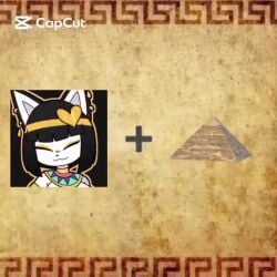 catgirl dancing egyptian_clothes feline nefer-kitty_(sillyniko) original original_character sillyniko sound tagme video