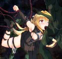 1girls blonde blonde_female blonde_hair blonde_hair_female blowjob female goblin goblin_male green-skinned_male green_body green_skin hair_between_eyes konjiki_no_yami long_hair long_hair_female m.i.y monster_boy panties panties_around_one_leg sex thick_thighs thighs to_love-ru to_love-ru_darkness vaginal_sex