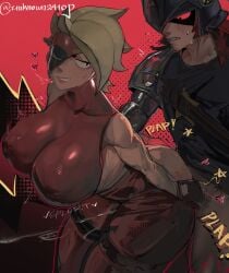 1boy 1boy1girl 1girls 2025 ambiguous_penetration ass big_ass big_breasts blonde_hair bottomless bottomless_male brawl_stars breasts canon_couple clothed_sex clothing couple cum cumshot draco_(brawl_stars) dress ejaculation female from_behind from_behind_position half-dressed half_naked hands_behind_back heart-shaped_pupils huge_breasts light-skinned_female light-skinned_male light_skin lumi_(brawl_stars) male male/female male_penetrating male_penetrating_female metal metal_collar metalhead nipples nipples_visible_through_clothing one_eye_closed penetration red_eyes red_hair shirt splurt star_shaped_pupils straight supercell sweatdrop tight_clothes tight_clothing tight_dress unknown2410p