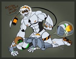 big_muscles big_penis cum_in_pussy cum_inside cuntboy ejaculation feral gay gay_sex intersex male male_on_cuntboy male_only murder_drones n_(murder_drones) penetration robot robot_boy thad_(murder_drones) vaginal_penetration
