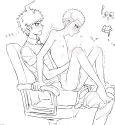 anal anal_sex anal_sex casssstle12 chair chair_sex clothed clothed_male_nude_male clothed_sex clothing danganronpa danganronpa_2:_goodbye_despair fuyuhiko_kuzuryuu gay gay_anal gay_male gay_sex hinata_hajime male male/male male_focus male_only male_penetrated male_penetrating male_penetrating_male naked naked_male nipples nude nude_male pants_down partially_clothed penis riding riding_penis shirt yaoi