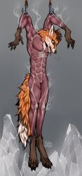 absurd_res cook cooking death food fur gore hi_res hook kolkolukija meat open_mouth red_body red_fur salt skinless skinning skinny_male tongue tongue_out torture