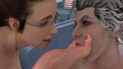1boy2girls 2girls 3d anal anal_fingering anal_sex ass_to_mouth astarion baldur's_gate_3 big_ass big_breasts blender death_stranding dina_(the_last_of_us) feet feet_licking female foot_fetish foot_lick imminent_anal jaja3d male mama_(death_stranding) straight sucking_toes the_last_of_us