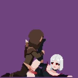 2d 2d_(artwork) 2d_animation animated bandit big_ass big_breasts black_dress cum cum_in_pussy cum_in_pussy cum_inside exposed_breasts exposed_pussy game_cg grabbing hentai_game human impregnation_risk long_boots no_panties nubeedev pixel_(artwork) pixel_animation pixel_art rape risky_sex side_view tagme vampire vampire's_knight vampire_girl video