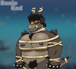 absurd_res angry anthro banjokad deathclaw fallout hi_res lagomorph leporid male mammal microsoft rabbit scalie solo solo_male