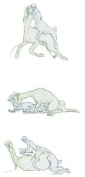 absurd_res animal_genitalia animal_penis bandai_namco centaur cervine_genitalia cervine_penis deer deer_taur duo equid equid_taur equine_genitalia equine_penis erection european_mythology from_behind_position from_front_position genitals greek_mythology hi_res hug humanoid_taur kiss_on_lips kissing lying male male/male mammal mammal_taur mikleo_(tales_of) missionary_position mounting mythology on_back on_ground penetration penis peregr1ne sex size_difference sorey_(tales_of) tales_of_(series) tales_of_zestiria taur taur_on_taur taur_penetrated taur_penetrating
