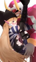 1boy absurdres alternate_costume alternate_hairstyle armor beanie blonde_hair blue_eyes blush body_armor bodystocking boots breasts ciel_(mega_man) commission commissioner_upload cropped_hoodie cum cum_in_pussy eyelashes fake_horns fauron714 female fighting_fefnir fighting_fefnir_(mega_man) forehead_jewel gloves grin hair_down hat helmet highres hood hoodie horned_helmet horns legs_up long_bangs long_hair mechanical_ears mega_man mega_man_(series) mega_man_zero mega_man_zero_(series) non-web_source open_mouth pleated_skirt sex shaded_face shoulder_armor skirt small_breasts smile spread_legs straight tongue tongue_out torn_bodystocking torn_clothes vaginal_penetration white_background