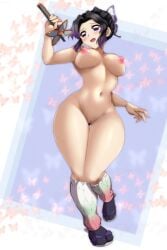 1girls big_boobs big_breasts big_tits boobs breasts demon_slayer female hourglass_figure huge_boobs huge_breast huge_tits kimetsu_no_yaiba kochou_shinobu large_boobs large_breasts large_tits m.i.y massive_boobs massive_breasts massive_tits navel nipples no_bra no_panties open_mouth thick_thighs thighs tits woman